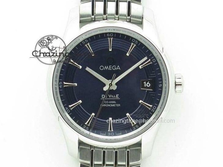 0427 Planet Ocean 45mm GMT DLC RG JHF Best Edition Black Dial On Leather Strap A Soft 8193